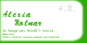 alexia molnar business card
